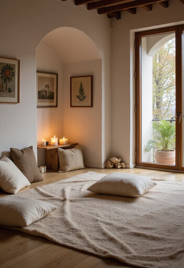 12 Alcove Ideas Living Room for Smart Cozy Functional Use 111 12 Alcove Ideas Living Room for Smart Cozy Functional Use - 11. Meditation Space
