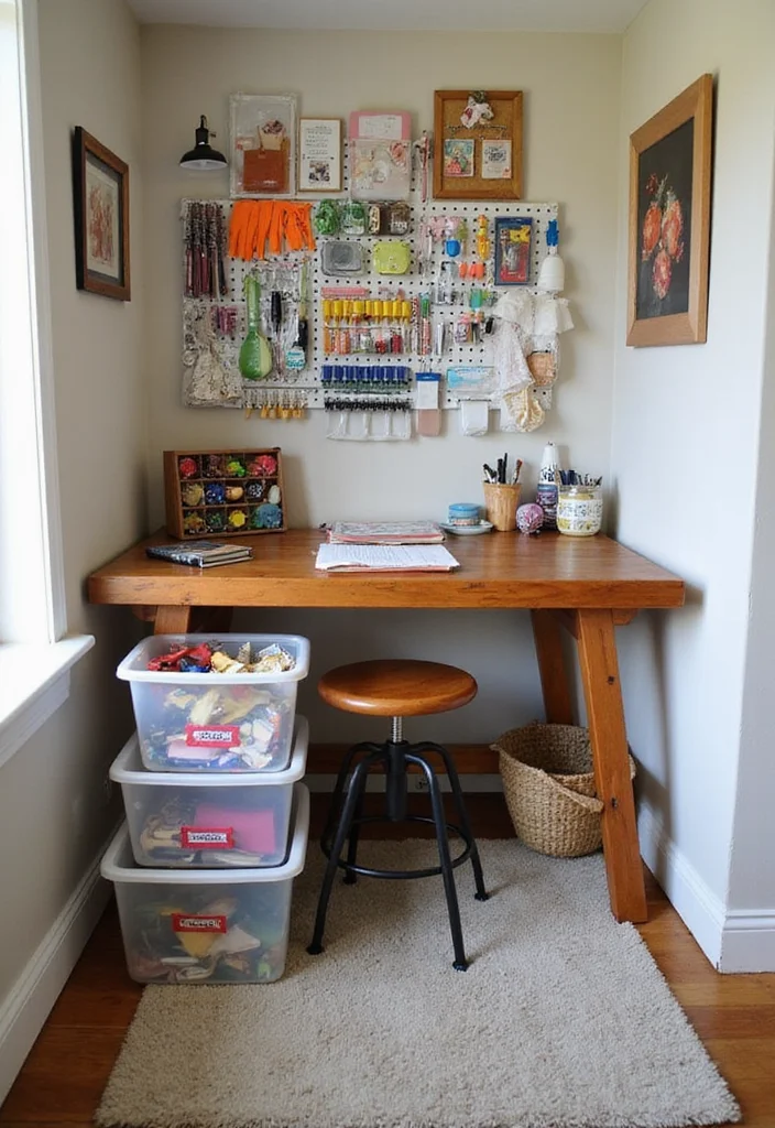 12 Alcove Ideas Living Room for Smart Cozy Functional Use 89 12 Alcove Ideas Living Room for Smart Cozy Functional Use - 9. Crafting Corner