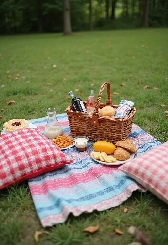 12 Backyard Dining Ideas for Cozy Outdoor Meals and Gatherings 12 12 Backyard Dining Ideas for Cozy Outdoor Meals and Gatherings - 2. Picnic Blanket Vibes