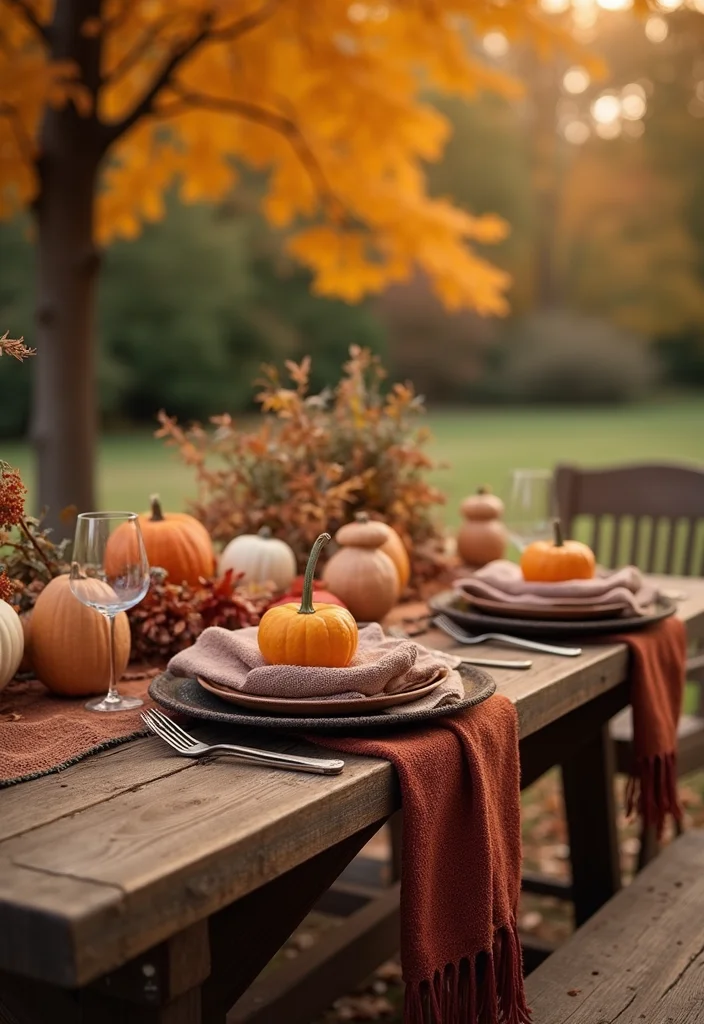 12 Backyard Dining Ideas for Cozy Outdoor Meals and Gatherings 56 12 Backyard Dining Ideas for Cozy Outdoor Meals and Gatherings - 6. Seasonal Decor Touch