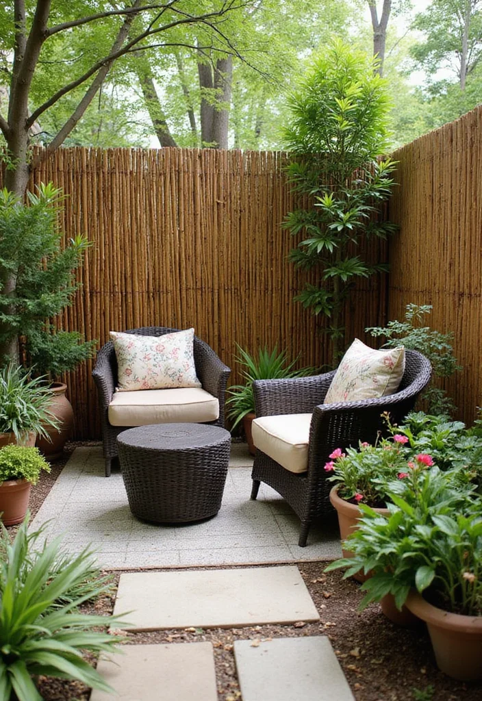 12 Backyard Screening Ideas for Privacy Shade and Soft Style 12 12 Backyard Screening Ideas for Privacy Shade and Soft Style - 2. Stylish Bamboo Fencing