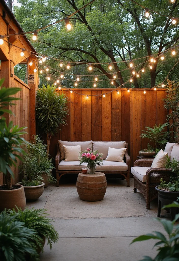 12 Backyard Screening Ideas for Privacy Shade and Soft Style 23 12 Backyard Screening Ideas for Privacy Shade and Soft Style - 3. Rustic Wooden Screens