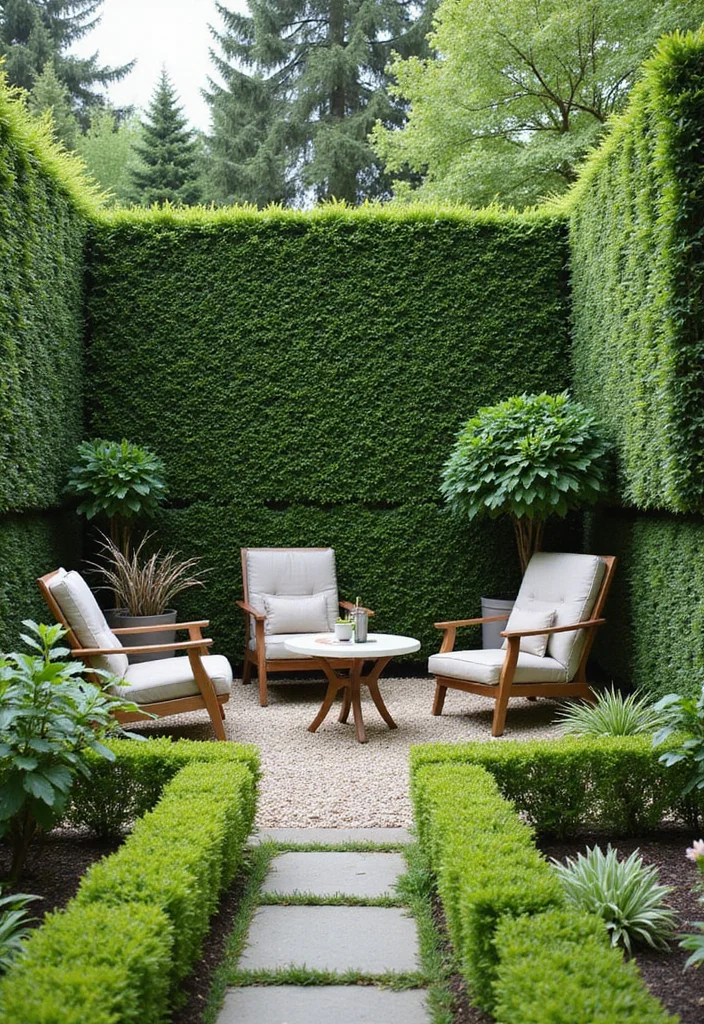 12 Backyard Screening Ideas for Privacy Shade and Soft Style 67 12 Backyard Screening Ideas for Privacy Shade and Soft Style - 7. Plant-Based Screens with Hedges