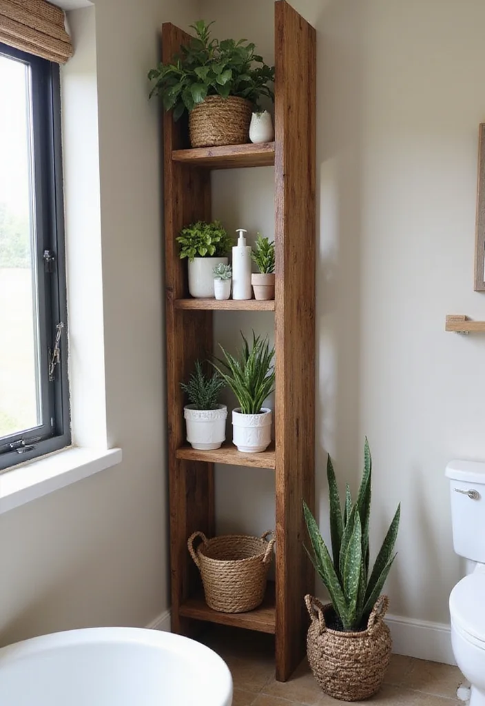 12 Bathroom Niche Ideas for Smart Storage and Clean Modern Style 1 12 Bathroom Niche Ideas for Smart Storage and Clean Modern Style - 1. Vertical Shelving Units