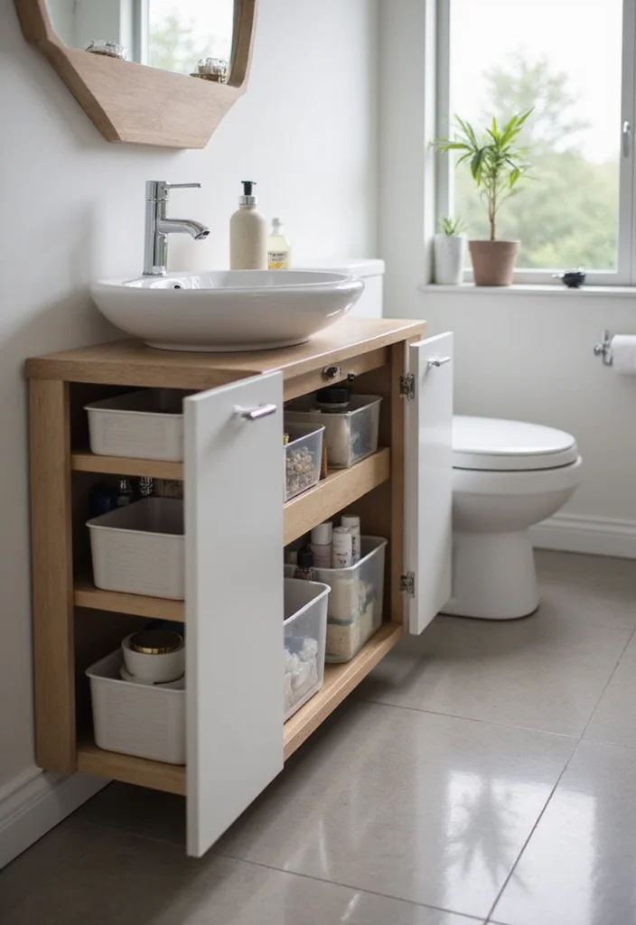 12 Bathroom Niche Ideas for Smart Storage and Clean Modern Style 45 12 Bathroom Niche Ideas for Smart Storage and Clean Modern Style - 5. Under-Sink Storage Solutions