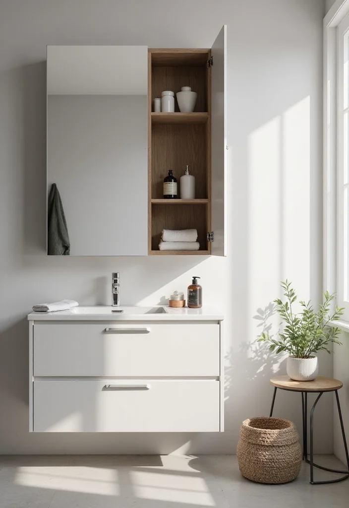 12 Bathroom Niche Ideas for Smart Storage and Clean Modern Style 78 12 Bathroom Niche Ideas for Smart Storage and Clean Modern Style - 8. Minimalist Medicine Cabinets