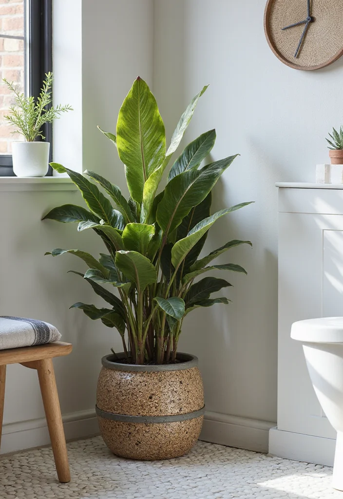 12 Bathroom Plants Ideas for Fresh Airy Natural Greenery 111 12 Bathroom Plants Ideas for Fresh Airy Natural Greenery - 11. Dracaena (Dracaena spp.)