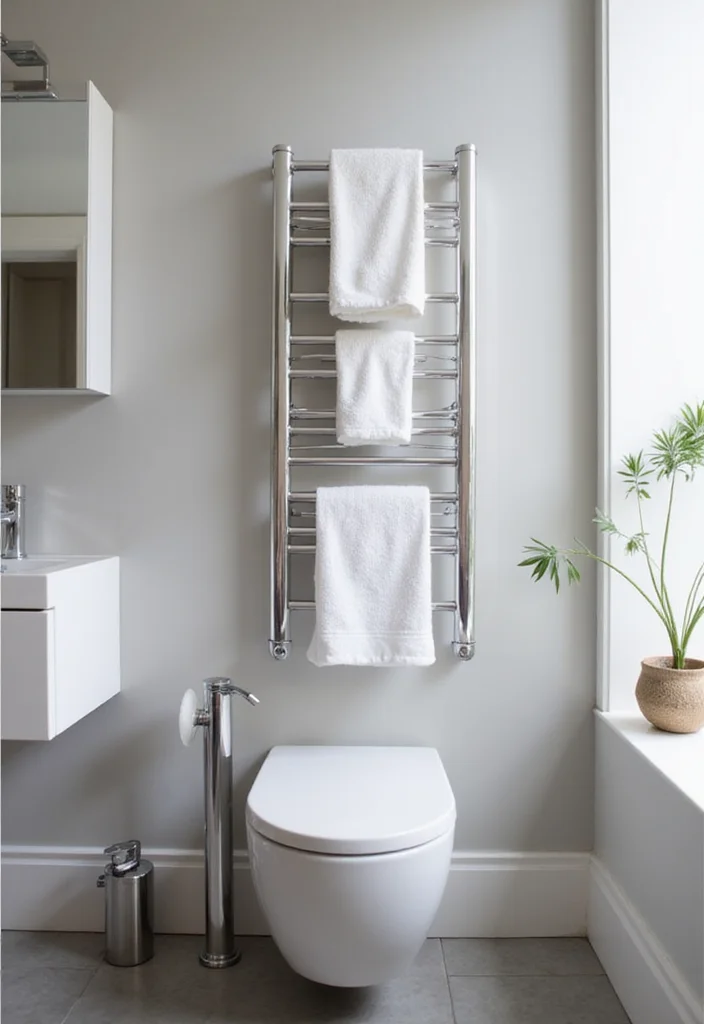 12 Bathroom Towel Holder Ideas for Practical Neat Everyday Use 122 12 Bathroom Towel Holder Ideas for Practical Neat Everyday Use - 12. Adjustable Towel Holder