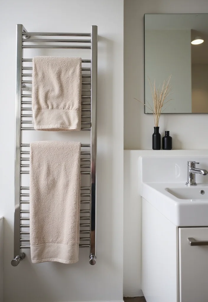 12 Bathroom Towel Holder Ideas for Practical Neat Everyday Use 56 12 Bathroom Towel Holder Ideas for Practical Neat Everyday Use - 6. Wall-Mounted Towel Bars
