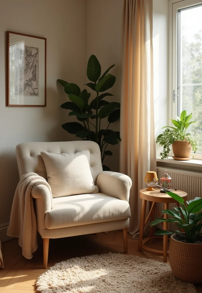 12 Bedroom Nook Ideas for Cozy Functional Comfortable Corners 1 12 Bedroom Nook Ideas for Cozy Functional Comfortable Corners - 1. The Plush Armchair Nook