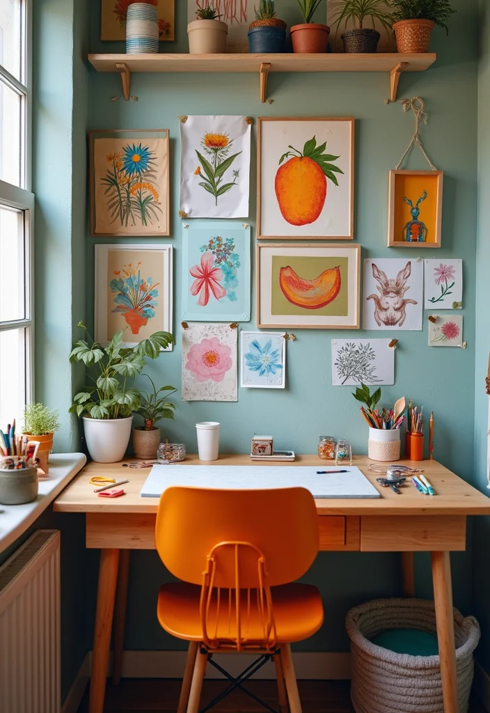 12 Bedroom Nook Ideas for Cozy Functional Comfortable Corners 100 12 Bedroom Nook Ideas for Cozy Functional Comfortable Corners - 10. The Artistic Corner