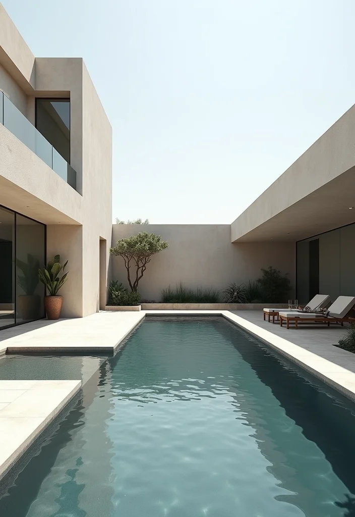 12 Bloxburg Backyard Ideas With Pool for Cute Fun Creative Builds 23 12 Bloxburg Backyard Ideas With Pool for Cute Fun Creative Builds - 3. Modern Minimalist Vibes