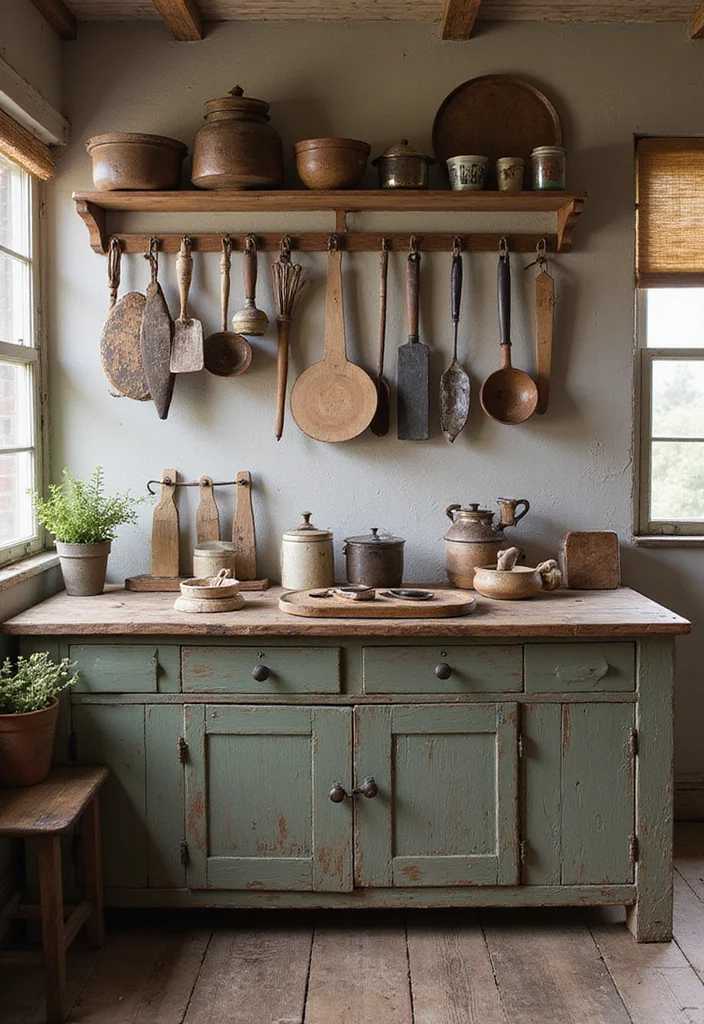 12 Cabin Kitchen Ideas for Warm Rustic Nature Inspired Style 45 12 Cabin Kitchen Ideas for Warm Rustic Nature Inspired Style - 5. Vintage Finds and Antiques