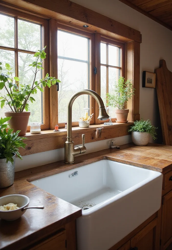 12 Cabin Kitchen Ideas for Warm Rustic Nature Inspired Style 67 12 Cabin Kitchen Ideas for Warm Rustic Nature Inspired Style - 7. Farmhouse Sink Options