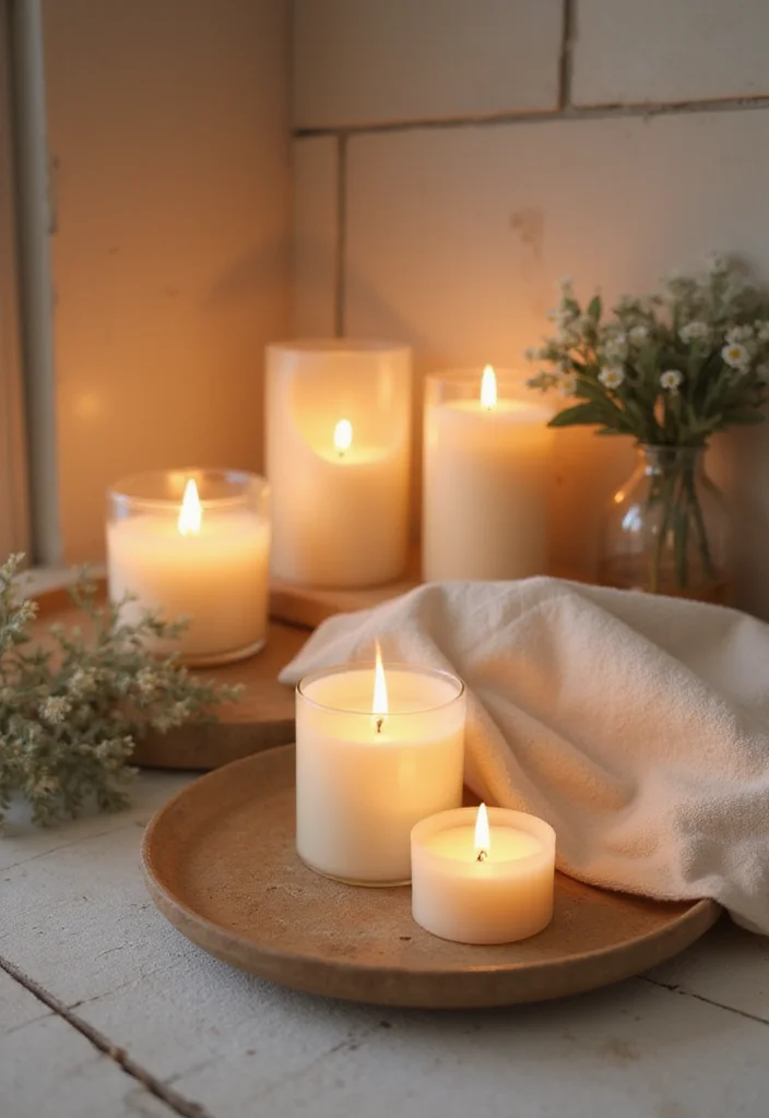 12 DIY Bathroom Ideas for Affordable Creative Stylish Upgrades 122 12 DIY Bathroom Ideas for Affordable Creative Stylish Upgrades - 12. Self-Made Candles