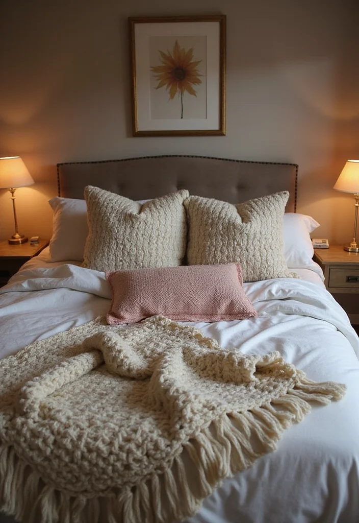 12 Grown Woman Bedroom Ideas for Elegant Mature Cozy Style 1 12 Grown Woman Bedroom Ideas for Elegant Mature Cozy Style - 1. Layered Textiles for Cozy Elegance