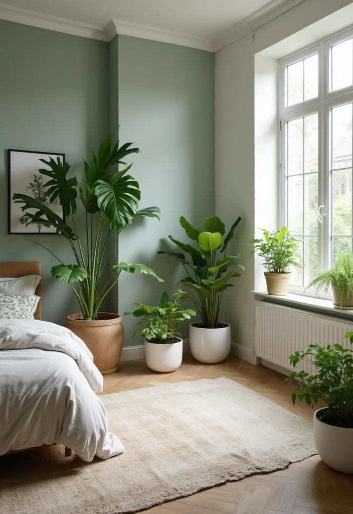 12 Grown Woman Bedroom Ideas for Elegant Mature Cozy Style 56 12 Grown Woman Bedroom Ideas for Elegant Mature Cozy Style - 6. Incorporating Houseplants