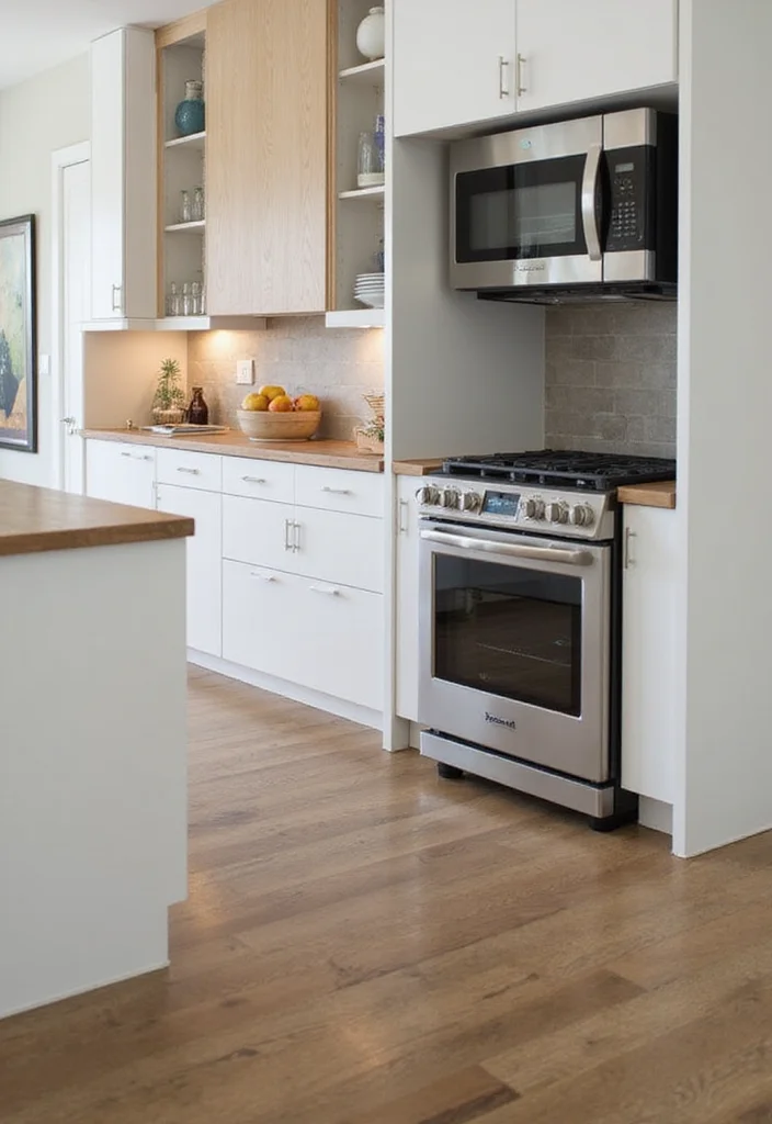 12 Kitchen Appliance Storage Ideas for Clean Organized Counters 111 12 Kitchen Appliance Storage Ideas for Clean Organized Counters - 11. Built-In Nook