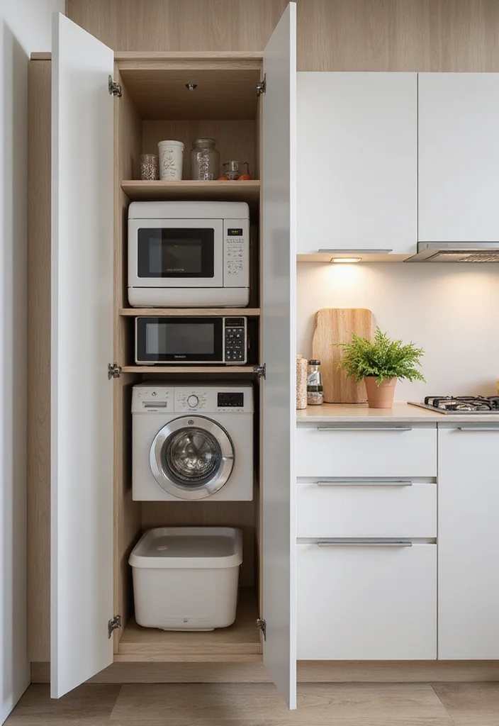 12 Kitchen Appliance Storage Ideas for Clean Organized Counters 122 12 Kitchen Appliance Storage Ideas for Clean Organized Counters - 12. Foldable Appliances