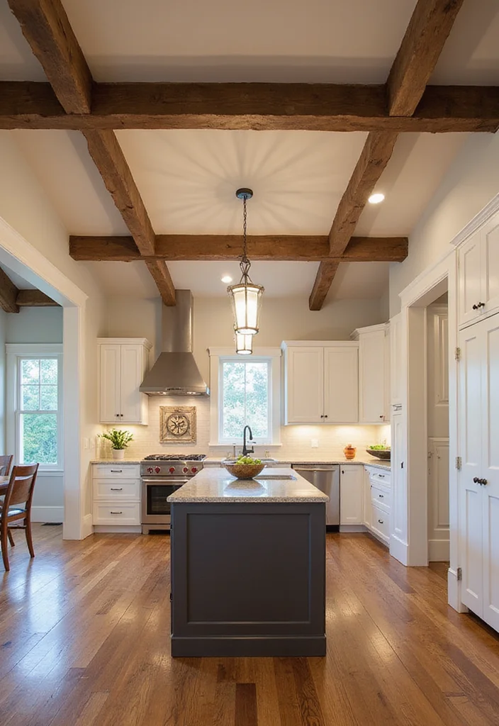 12 Kitchen Soffit Ideas for Clean Updated Decorative Solutions 1 12 Kitchen Soffit Ideas for Clean Updated Decorative Solutions - 1. Rustic Wood Beams