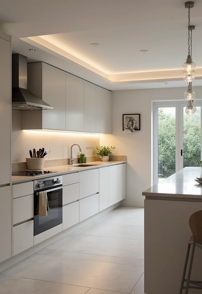 12 Kitchen Soffit Ideas for Clean Updated Decorative Solutions 56 12 Kitchen Soffit Ideas for Clean Updated Decorative Solutions - 6. Integrated Appliances