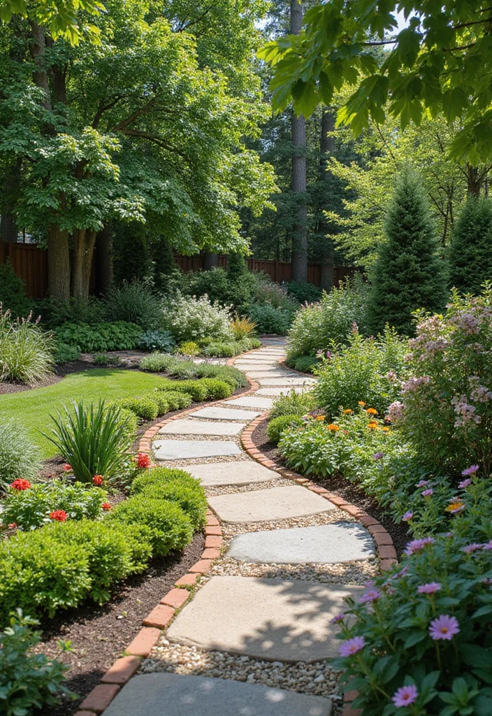 12 Lake House Backyard Ideas for Breezy Bright Coastal Living 1 12 Lake House Backyard Ideas for Breezy Bright Coastal Living - 1. Natural Stone Pathways