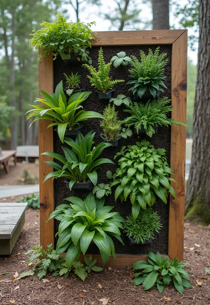 12 Lake House Backyard Ideas for Breezy Bright Coastal Living 23 12 Lake House Backyard Ideas for Breezy Bright Coastal Living - 3. Vertical Gardens