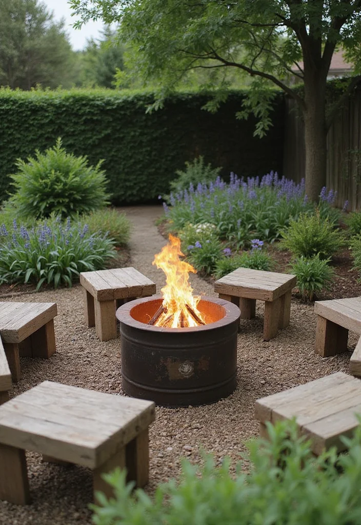 12 Lake House Backyard Ideas for Breezy Bright Coastal Living 34 12 Lake House Backyard Ideas for Breezy Bright Coastal Living - 4. Upcycled Fire Pits