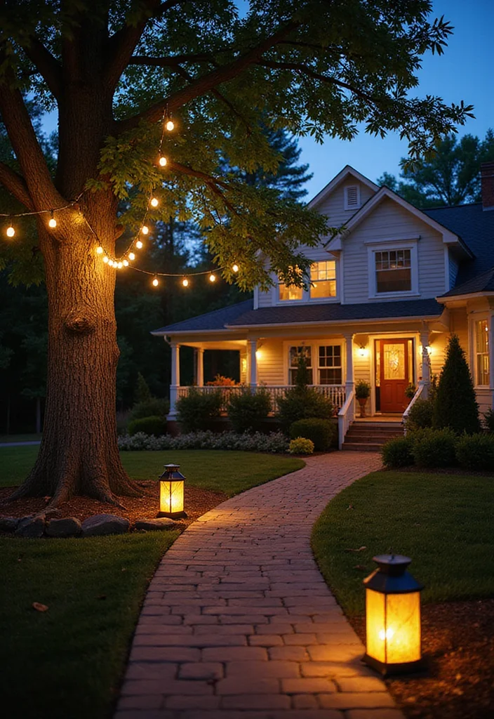 12 Lake House Backyard Ideas for Breezy Bright Coastal Living 45 12 Lake House Backyard Ideas for Breezy Bright Coastal Living - 5. Sustainable Lighting Solutions