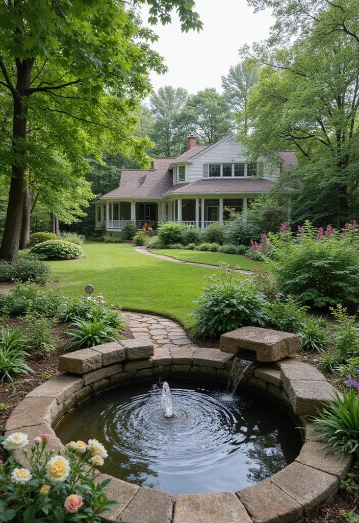 12 Lake House Backyard Ideas for Breezy Bright Coastal Living 89 12 Lake House Backyard Ideas for Breezy Bright Coastal Living - 9. Water Features