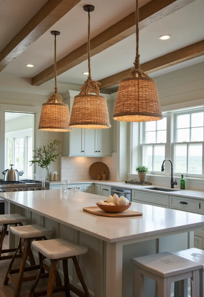 12 Lake House Kitchen Ideas for Breezy Relaxed Coastal Charm 78 12 Lake House Kitchen Ideas for Breezy Relaxed Coastal Charm - 8. Nautical Lighting Fixtures