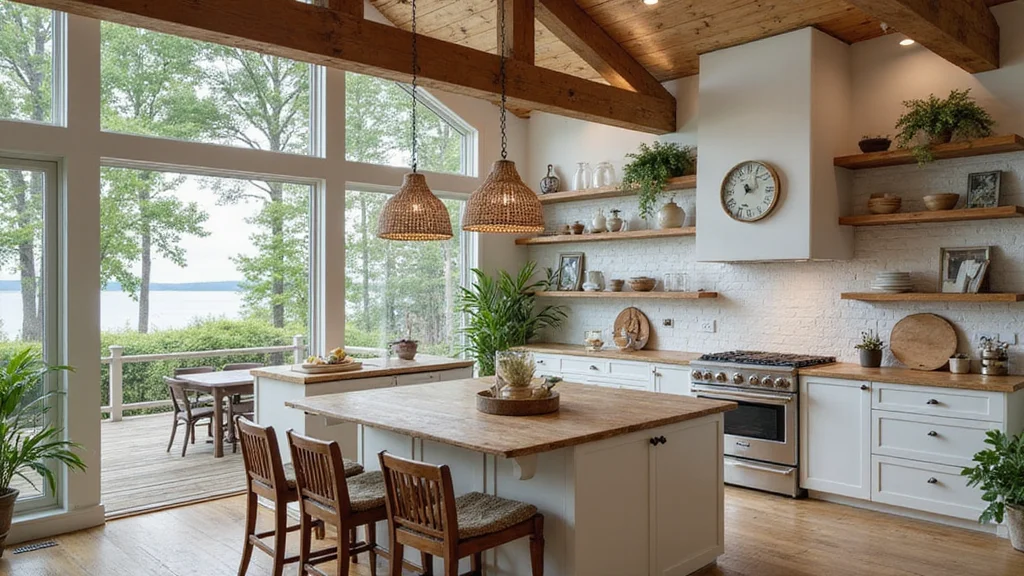 12 Lake House Kitchen Ideas for Breezy Relaxed Coastal Charm