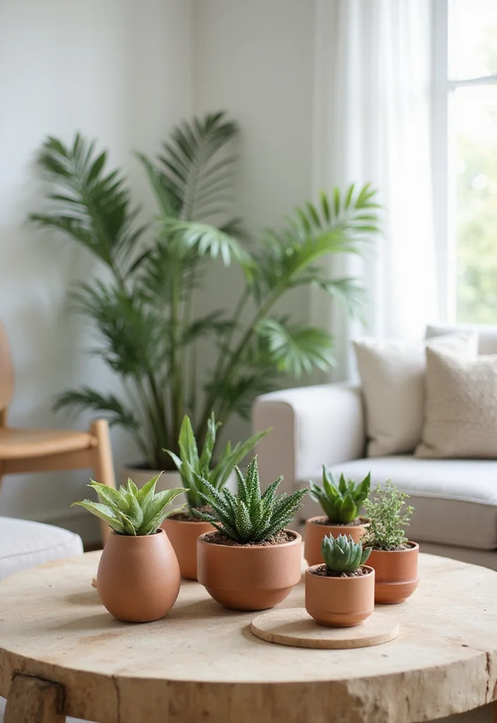 12 Living Room Center Table Decor Ideas for Balanced Simple Accents 1 12 Living Room Center Table Decor Ideas for Balanced Simple Accents - 1. Fresh Greenery