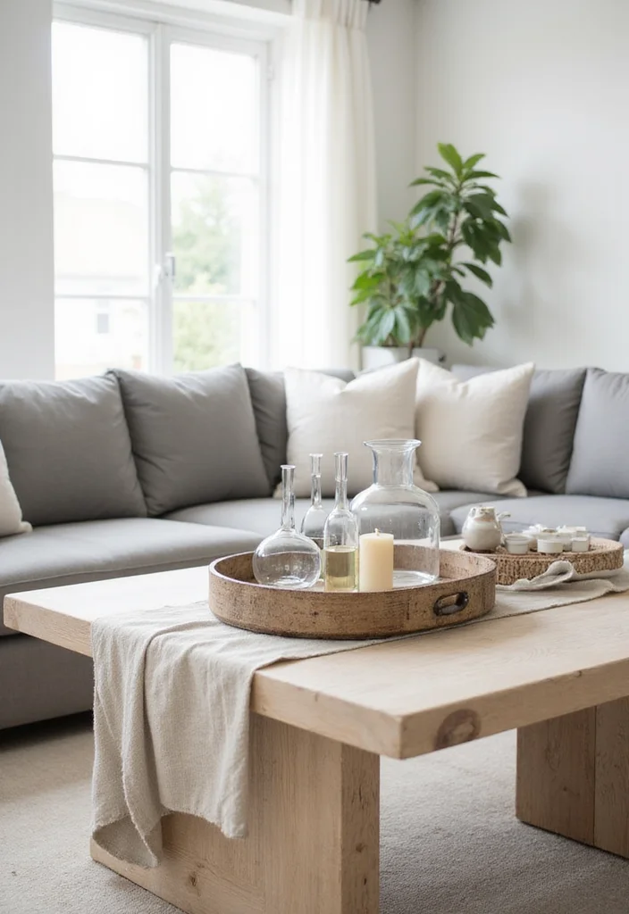 12 Living Room Center Table Decor Ideas for Balanced Simple Accents 12 12 Living Room Center Table Decor Ideas for Balanced Simple Accents - 2. Textured Layers