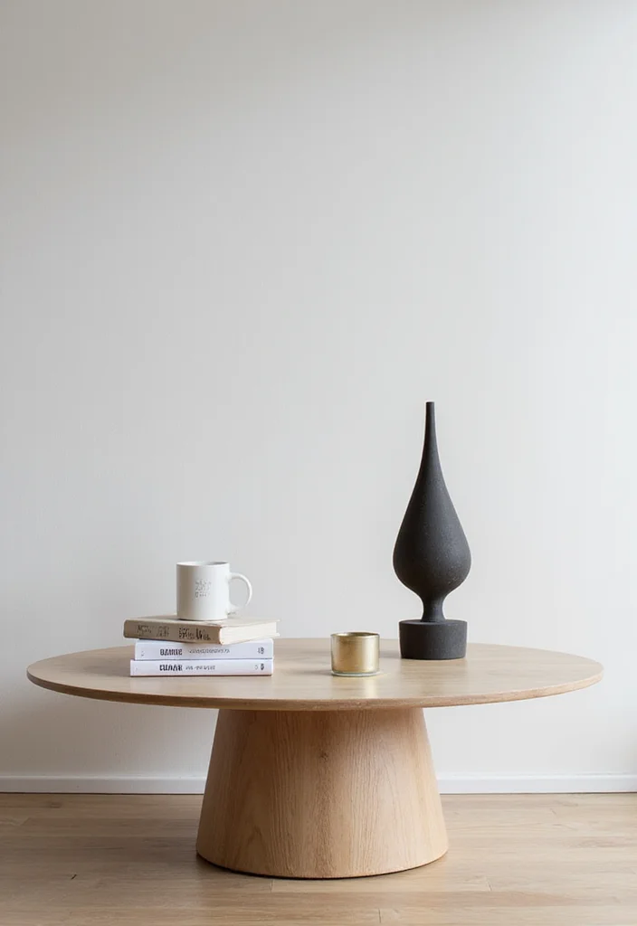 12 Living Room Center Table Decor Ideas for Balanced Simple Accents 23 12 Living Room Center Table Decor Ideas for Balanced Simple Accents - 3. Minimalist Art Pieces