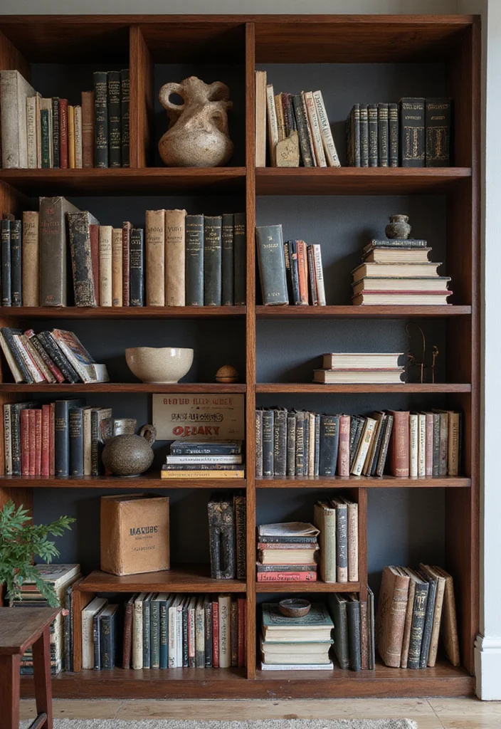 12 Living Room Library Ideas for Warm Cozy Intelligent Style 111 12 Living Room Library Ideas for Warm Cozy Intelligent Style - 11. Rhythmic Arrangements