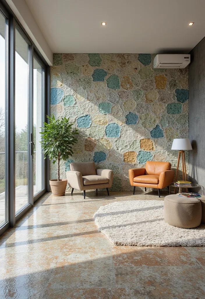 12 Living Room Tile Floor Ideas for Clean Durable Modern Living 12 12 Living Room Tile Floor Ideas for Clean Durable Modern Living - 2. Recycled Glass Tiles