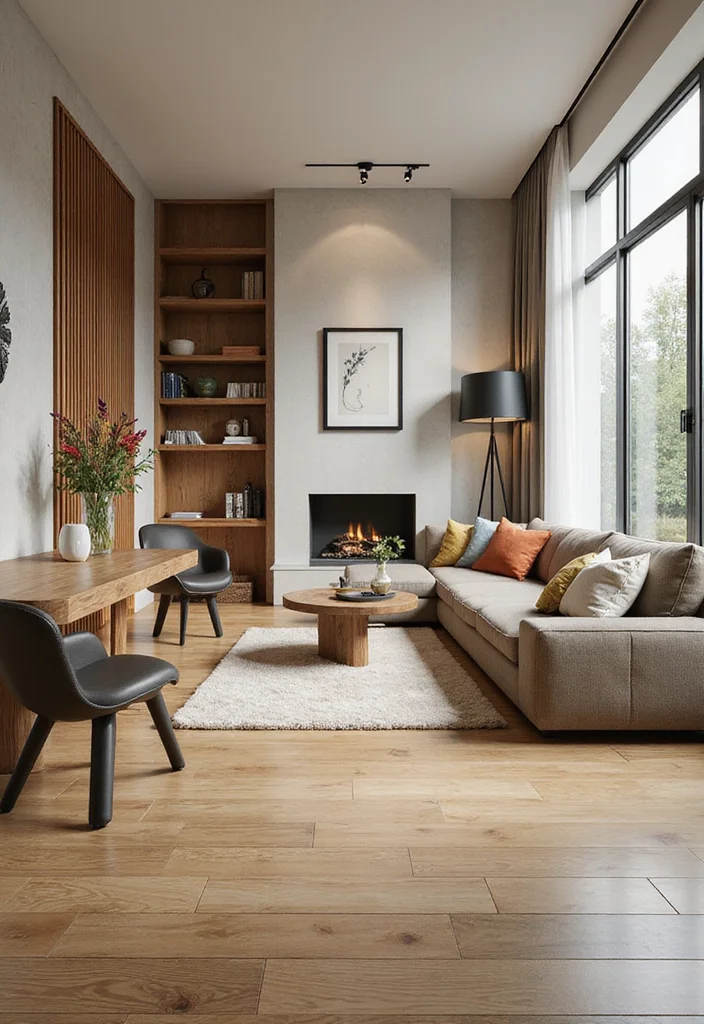 12 Living Room Tile Floor Ideas for Clean Durable Modern Living 34 12 Living Room Tile Floor Ideas for Clean Durable Modern Living - 4. Bamboo Tiles