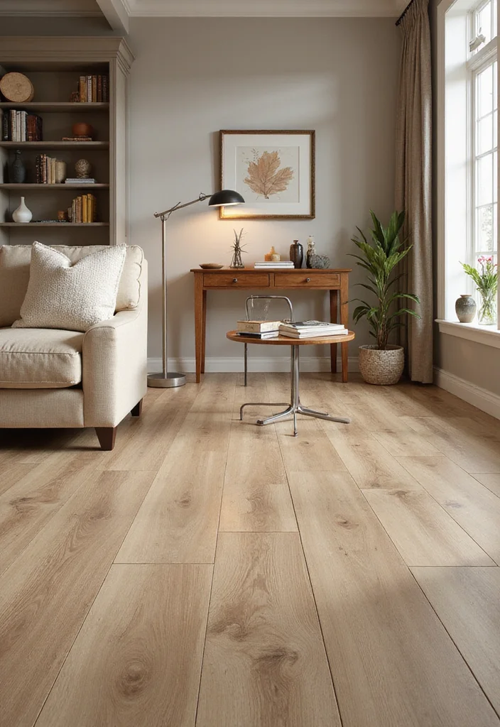 12 Living Room Tile Floor Ideas for Clean Durable Modern Living 45 12 Living Room Tile Floor Ideas for Clean Durable Modern Living - 5. Porcelain Tiles with Wood Look