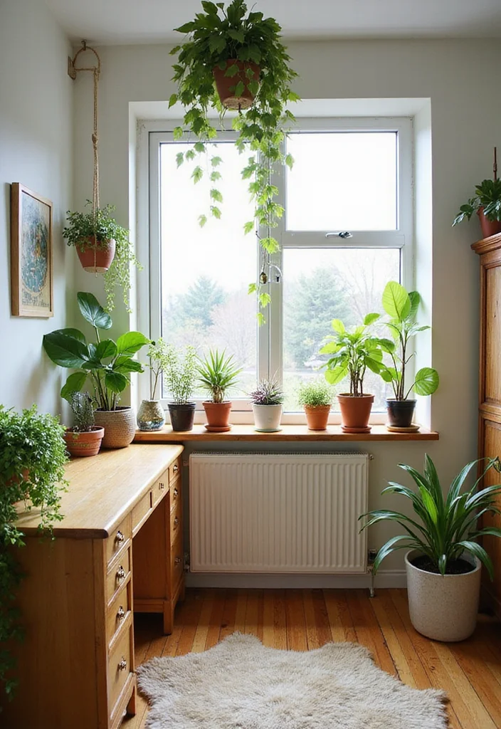 12 Preppy Bedroom Ideas for Clean Bright Youthful Personality 111 12 Preppy Bedroom Ideas for Clean Bright Youthful Personality - 11. Indoor Plants