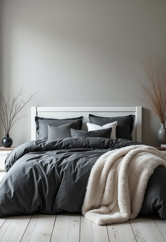 12 Preppy Bedroom Ideas for Clean Bright Youthful Personality 23 12 Preppy Bedroom Ideas for Clean Bright Youthful Personality - 3. Monochrome Magic