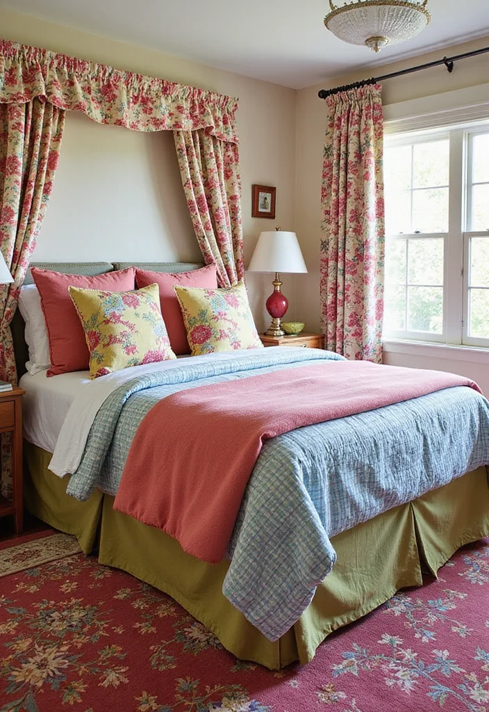 12 Preppy Bedroom Ideas for Clean Bright Youthful Personality 34 12 Preppy Bedroom Ideas for Clean Bright Youthful Personality - 4. Preppy Patterns