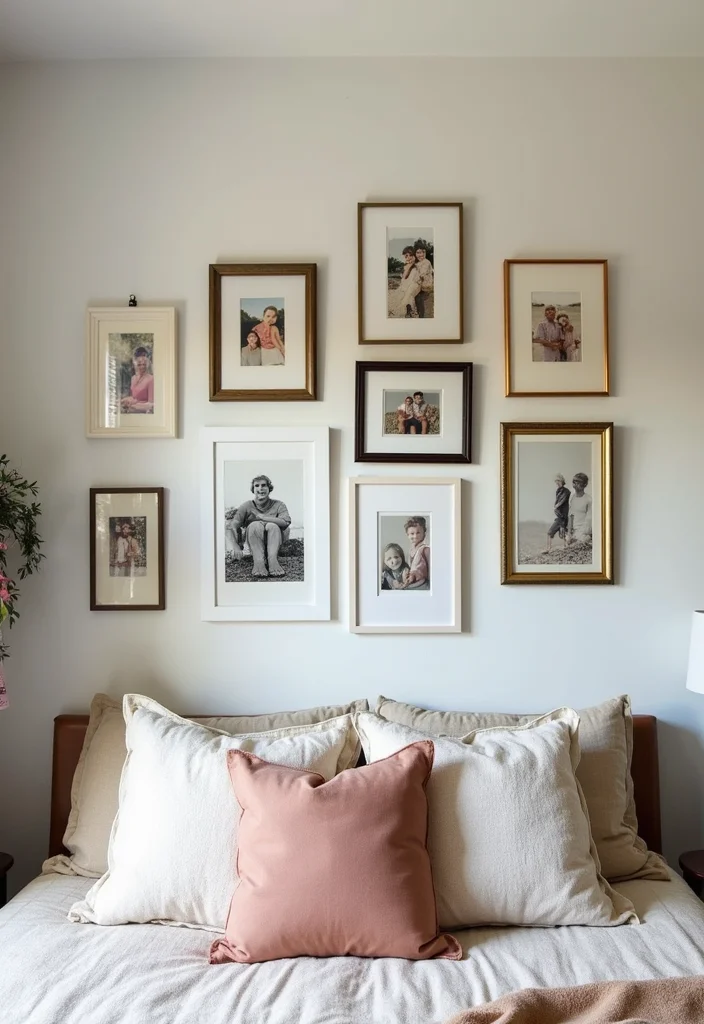 12 Preppy Bedroom Ideas for Clean Bright Youthful Personality 45 12 Preppy Bedroom Ideas for Clean Bright Youthful Personality - 5. Personalized Gallery Wall