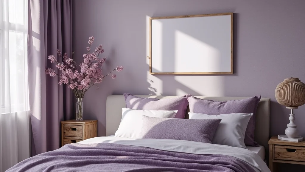 12 Purple and Gray Bedroom Ideas for Soft Elegant Moody Contrast