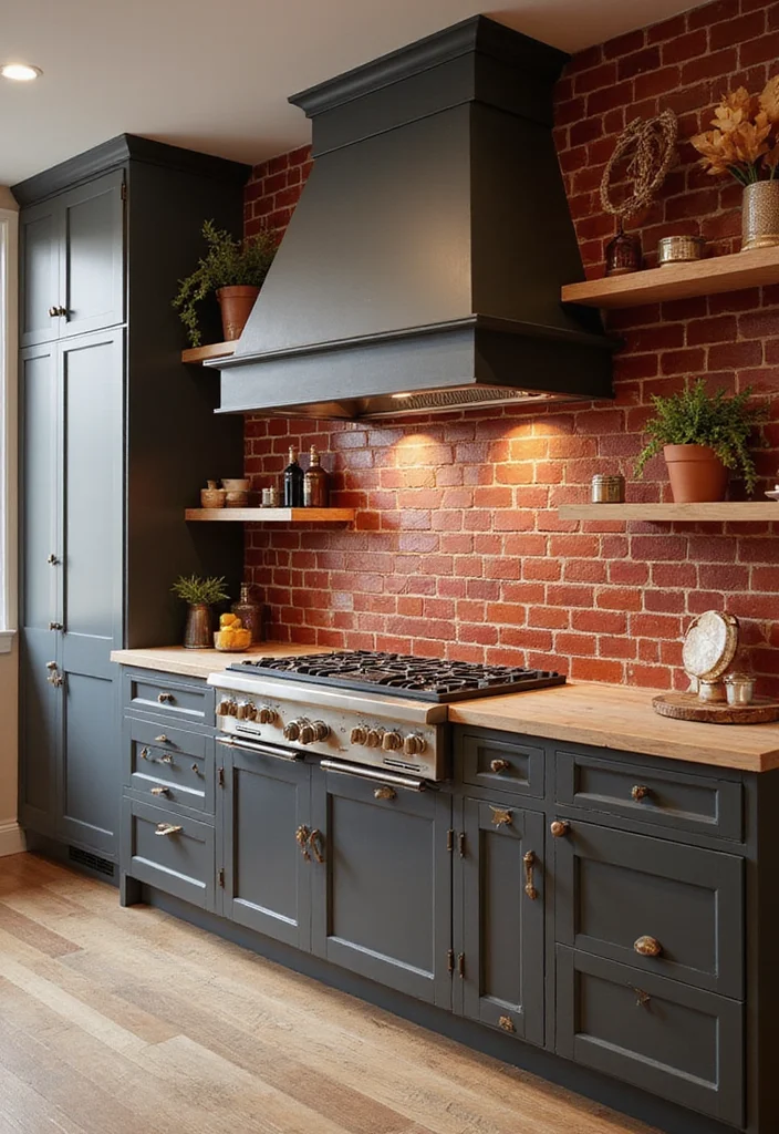 12 Red Kitchen Ideas for Warm Bold Energetic Style 45 12 Red Kitchen Ideas for Warm Bold Energetic Style - 5. Rustic Red Tile Backsplash