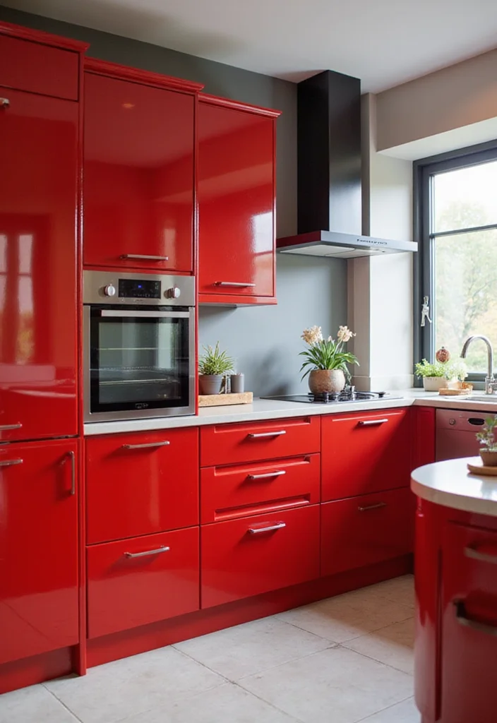 12 Red Kitchen Ideas for Warm Bold Energetic Style 89 12 Red Kitchen Ideas for Warm Bold Energetic Style - 9. Red Appliances for a Bold Statement