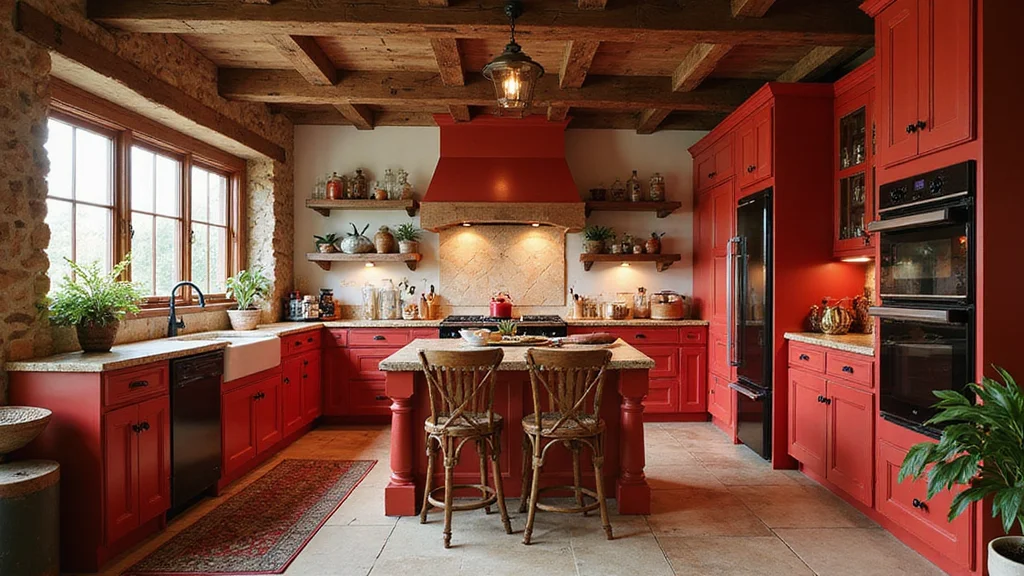 12 Red Kitchen Ideas for Warm Bold Energetic Style