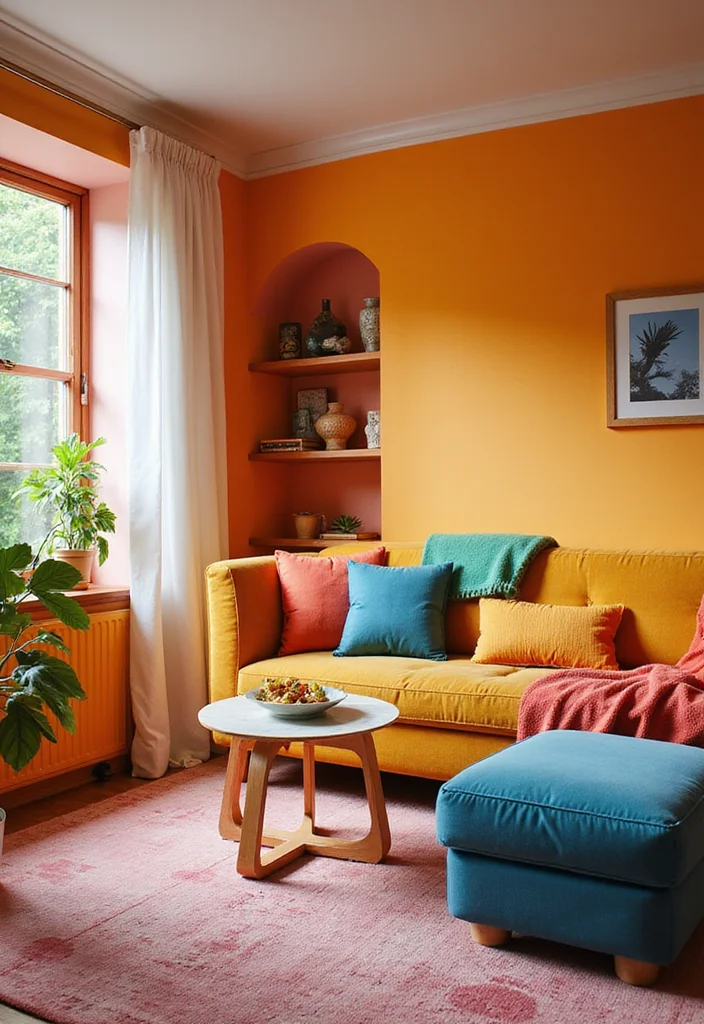 12 Sims 4 Living Room Ideas for Cute Creative Build Inspiration 67 12 Sims 4 Living Room Ideas for Cute Creative Build Inspiration - 7. Color Block Magic