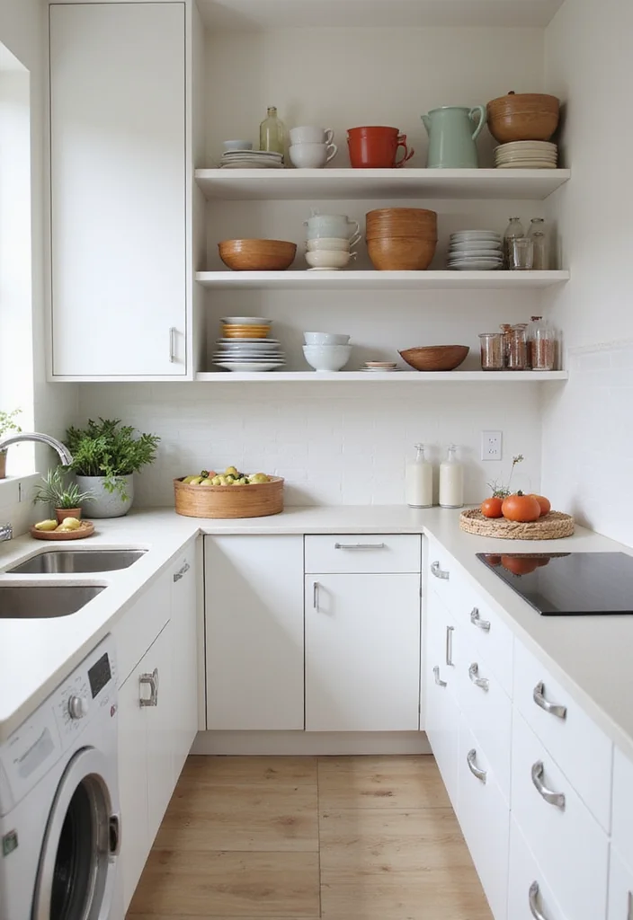 12 Small Kitchen Color Ideas for Bright Open Spacious Vibes 1 12 Small Kitchen Color Ideas for Bright Open Spacious Vibes - 1. Crisp White for a Classic Look