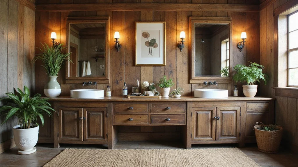 12 Small Rustic Bathroom Ideas for Warm Cozy Country Charm